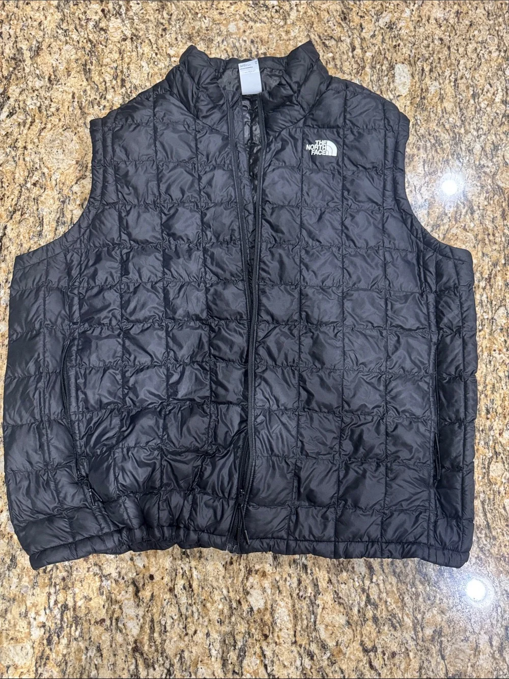 The North Face Black Quilted Kids Vest